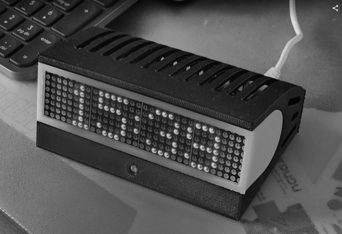 MAX7219 ESP32 clock LUA